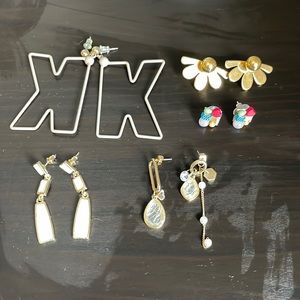 4/$25 five earrings